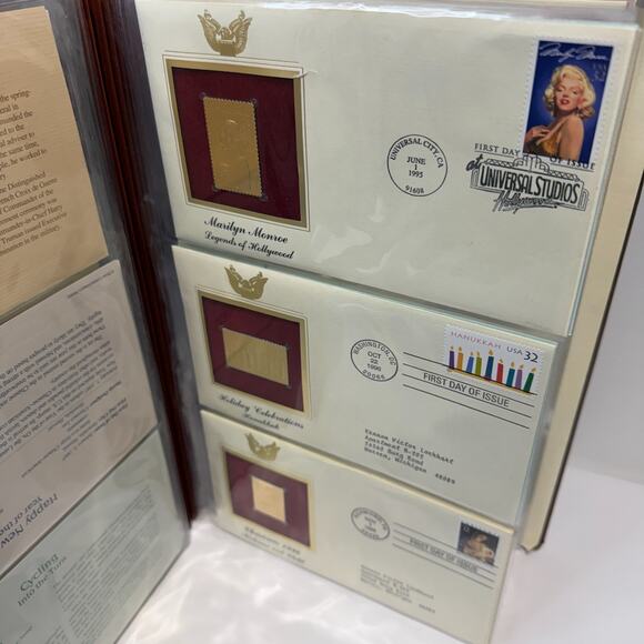 46 - Golden Replicas of U.S. Stamps Postal Classic 22k Gold Stamps - Mixed Lot - Picture 9 of 16